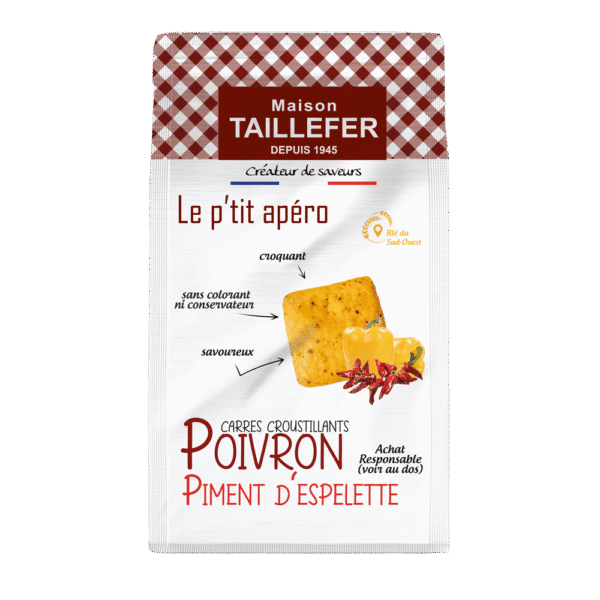 Maison Taillefer Pepper and Espelette Pepper Crackers 97g