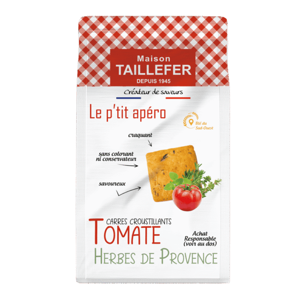 Tomato and Herbes de Provence Appetizer Crackers 97g Maison Taillefer