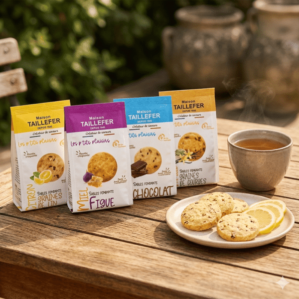 Sweet, Melt-in-the-Mouth Shortbread Cookies 97g Maison Taillefer