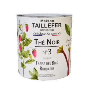 Loose Leaf Black Tea with Wild Strawberry and Rhubarb from Maison Taillefer