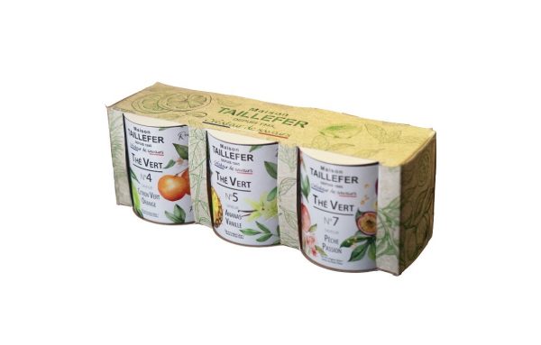 Trio Découverte Thés Verts Aromatisés 180g Maison Taillefer