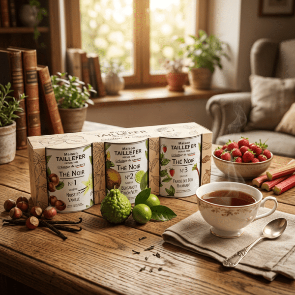 Taillefer Maison Discovery Set of 3 Flavored Black Teas, gift idea