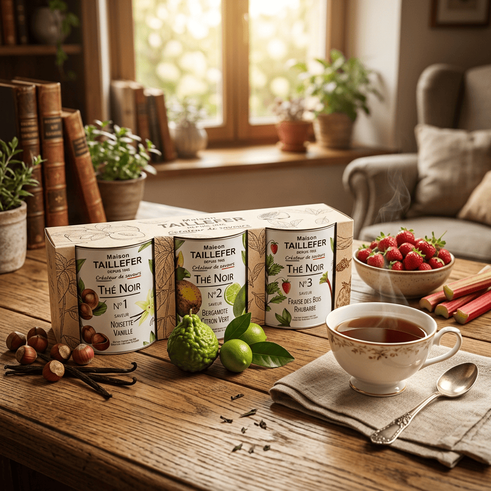 Taillefer Maison Discovery Set of 3 Flavored Black Teas, gift idea