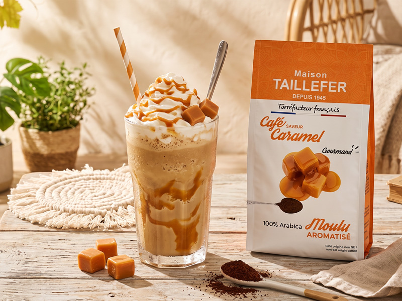 Recette de Café Frappé au Caramel, Maison Taillefer